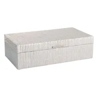 Metallic Seagrass Decorative Box