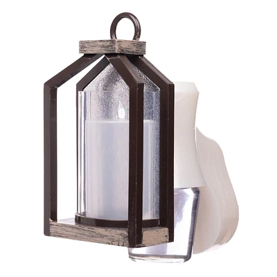 Rustic Lantern LED Plug-In Fragrance Oil Diffuser Scent Charm