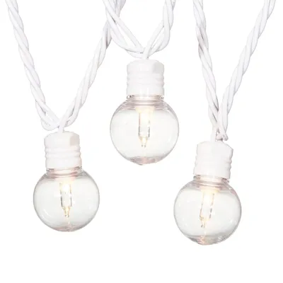 Count UL G40 Clear Globe String Light Set