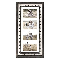 4-Opening Scalloped Collage Frame, 11x22