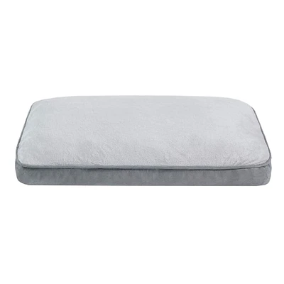 Grey Polyester Rectangle Pet Pillow, 26x35