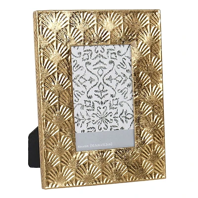 Gold Ornate Metal Tabletop Picture Frame, 4x6