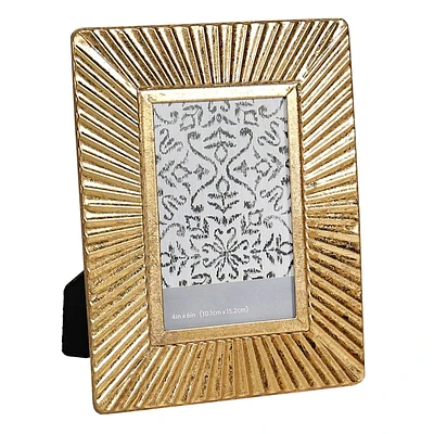 Gold Metal Tabletop Picture Frame, 4x6