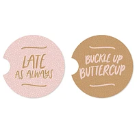 2-Pack Buttercup Car Coaster