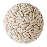 Tracey Boy Cowrie Shell Orb, 4"