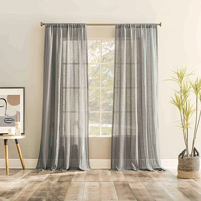 Ayanna Sheer Rod Pocket Single Curtain Panel