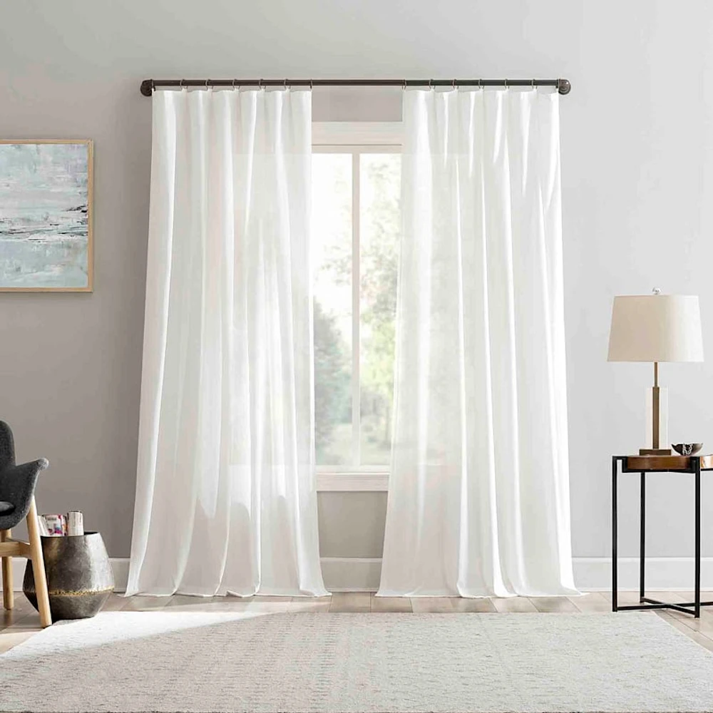 Lathan Sheer Ring Top Single Curtain Panel