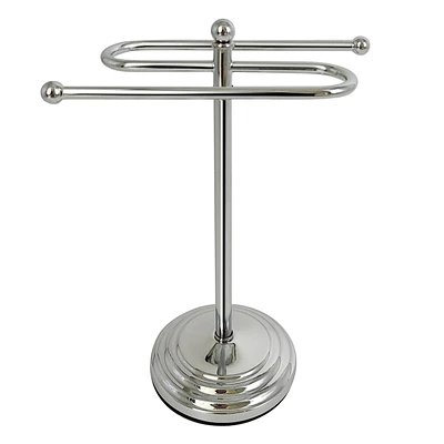 Silver Metal Towel Rack, 12.2"