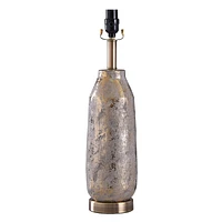 Grey & Gold Ceramic Table Lamp Base, 21"