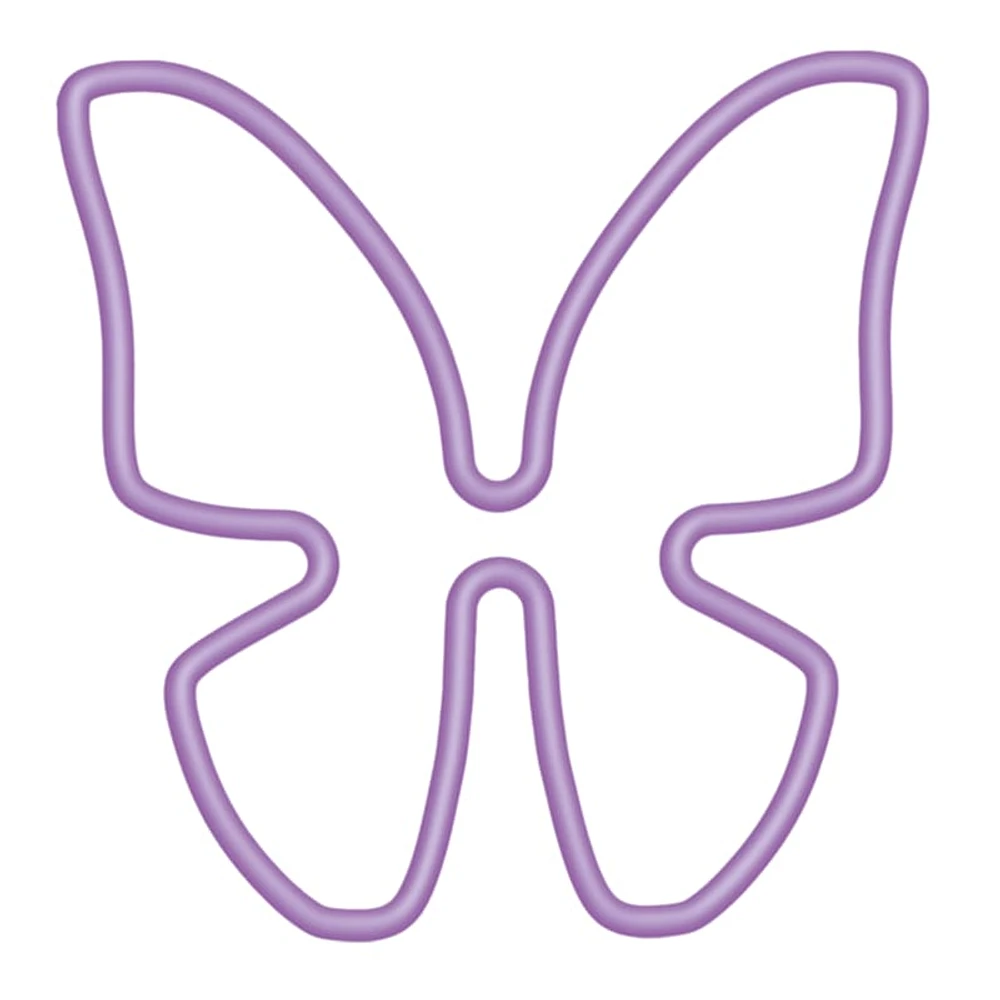 Purple Butterfly Wall Neon Sign