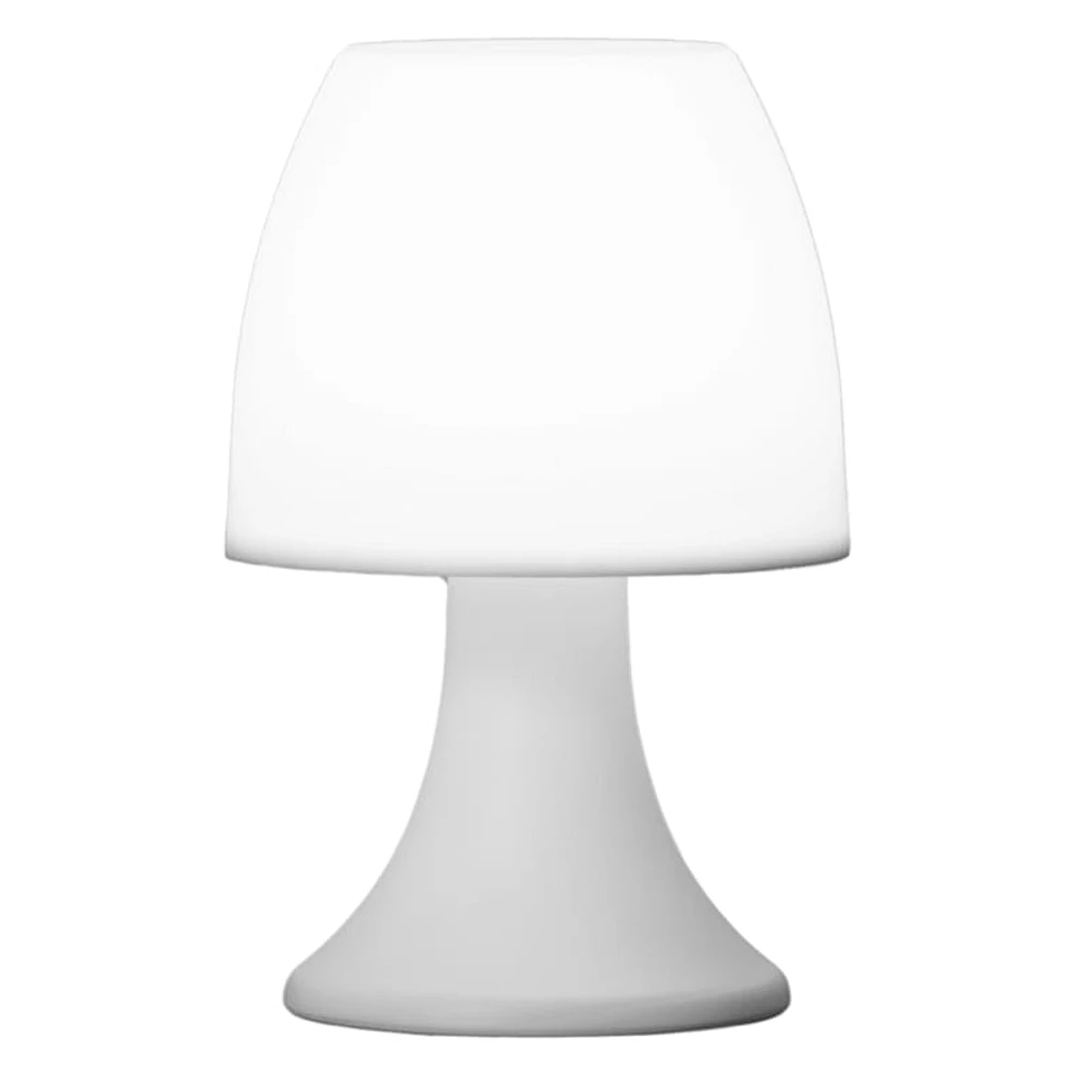 White Mini Mushroom Lamp, 7.8"