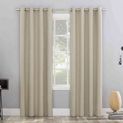 Pacey Neutral Blackout Curtain Panel, 63"