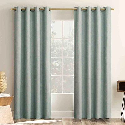 Pacey Pacific Blue Blackout Curtain Panel, 84"