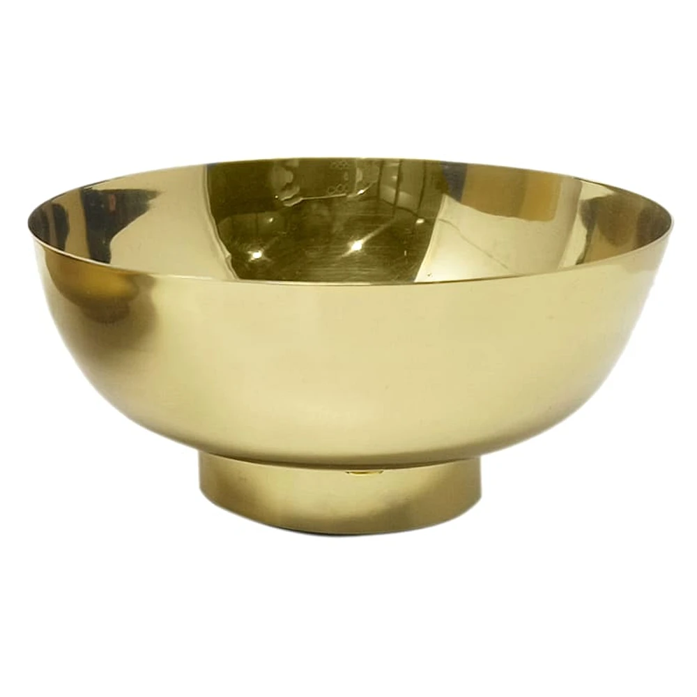 Shiny Gold Bowl with Base