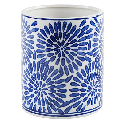 Blue & White Design Kitchen Utensil Holder