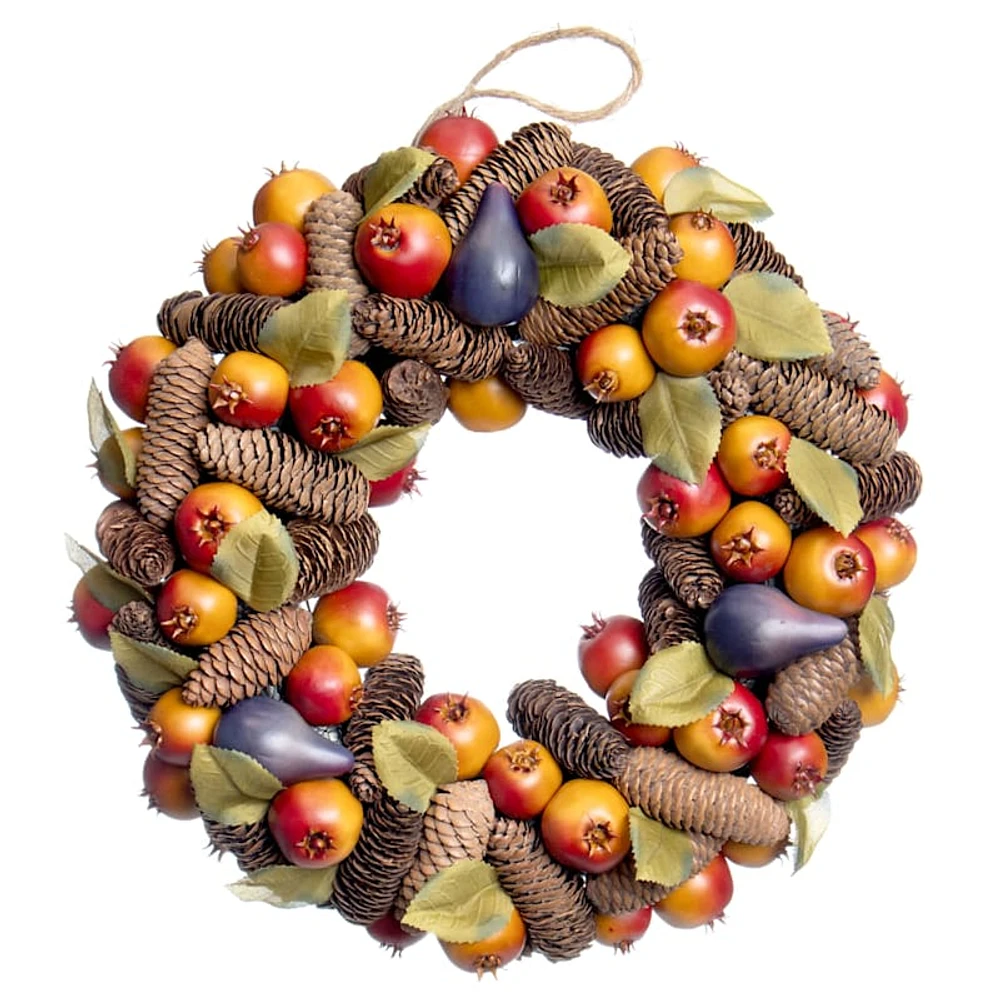 Pomegranate & Fig Wreath, 15"