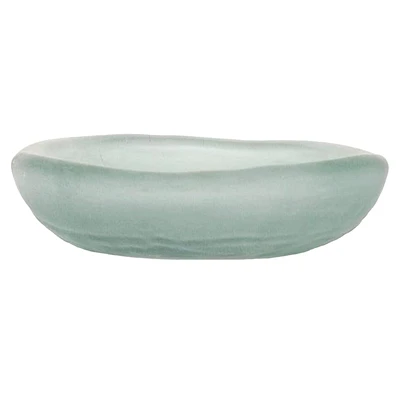 Grey Frosted Glass Decorative Bowl, 5.5"