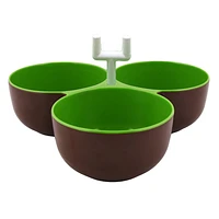 3-Section Serving Bowl with Football Goalpost