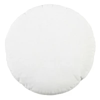 Crosby St. Cotton Slub & Velvet Round Throw Pillow