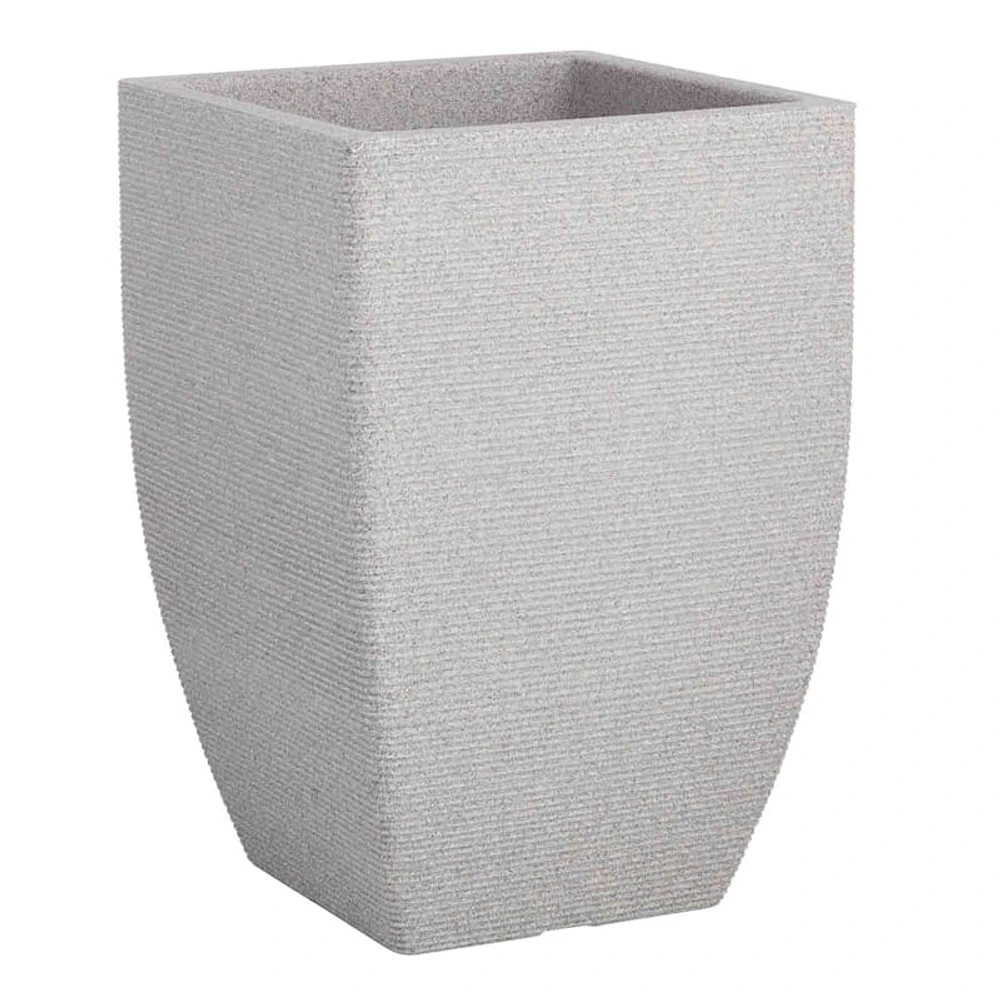 Japi All-Weather Stone Square Linea Outdoor Planter