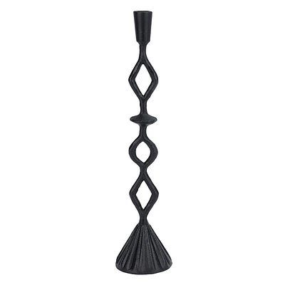 18In Black Shape Pattern Stem Metal Taper Holder