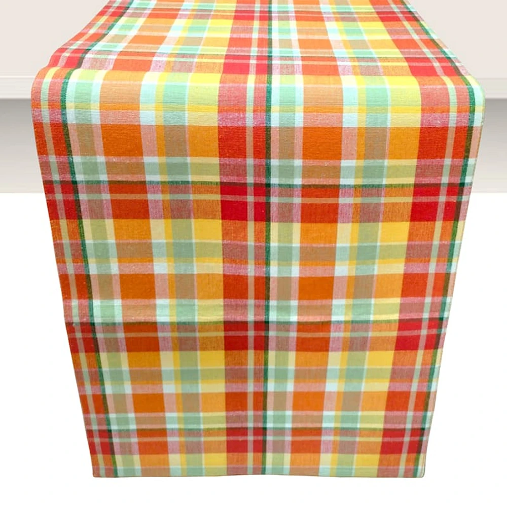 Fall Plaid Table Runner, 72x13