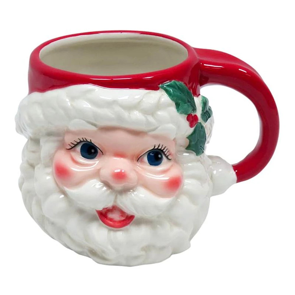 Happy Santa Ceramic Mug, 18oz