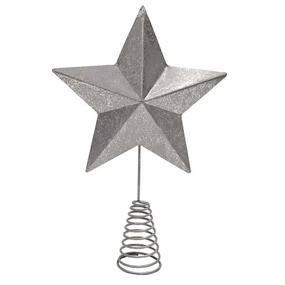 Metal Star Tree Topper, 13"