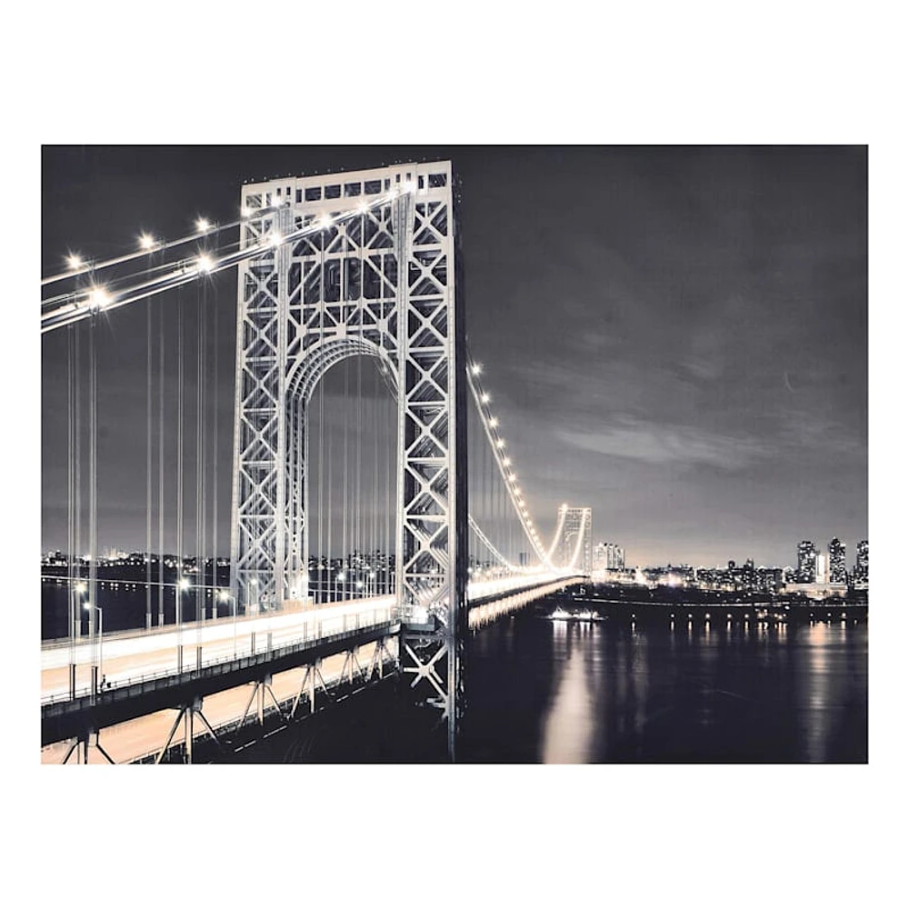 New York Bridge Canvas Wall Art, 40x30