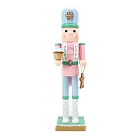 Pastel Gingerbread Nutcracker, 15"