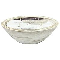 Gilded Tonka & Mahogany Scented Wooden Bowl Candle, 30oz