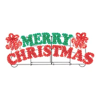 Pre-Lit LED 2D Merry Christmas Sign, 5'