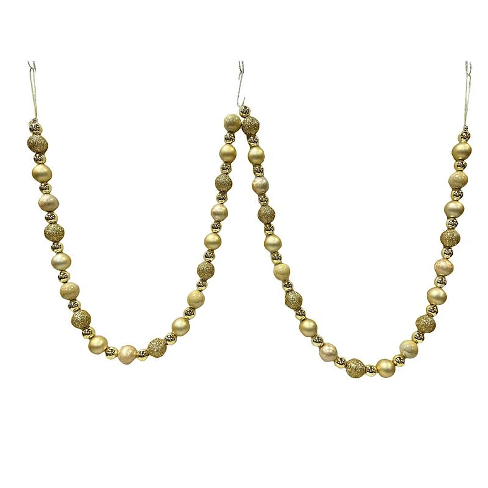 Golden Ornament Garland, 72"