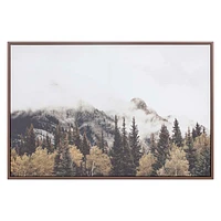 Framed Snow Mountain Canvas Wall Art, 26x24