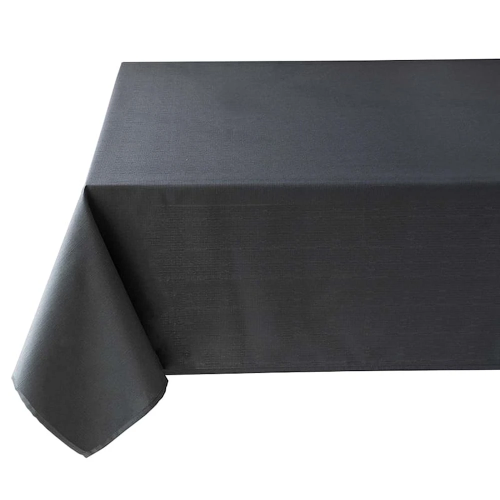 Basics Solid Charcoal Tablecloth