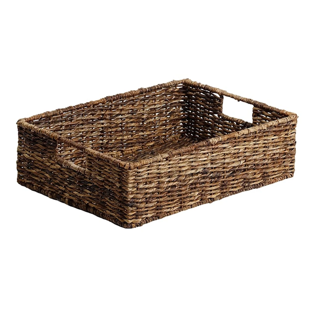 Woven Abaca Under Bed Storage Basket