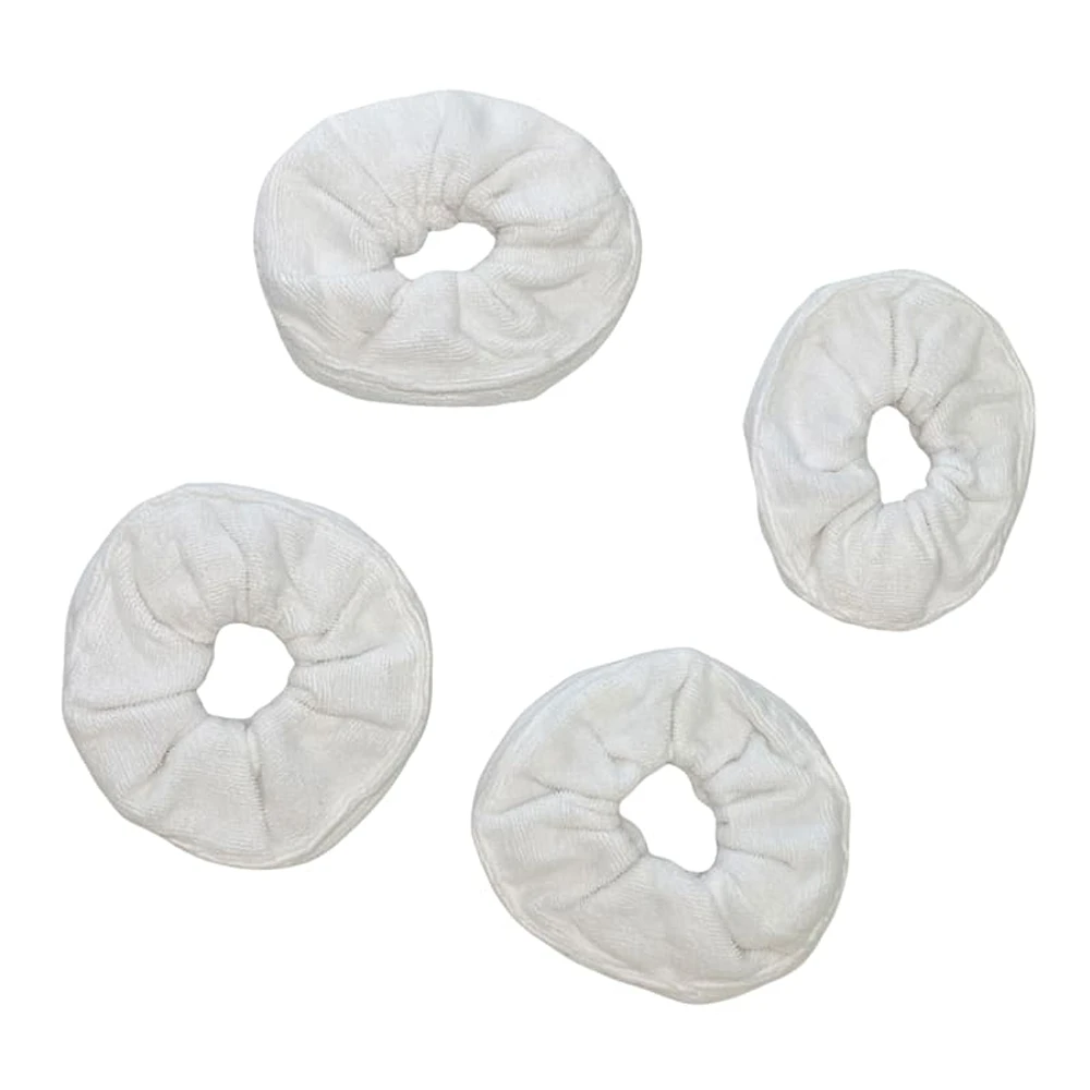 4-Pack Velour Towel Hair Scrunchies