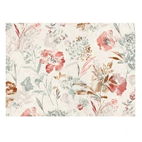 60X104 Coral Floral Fields Easy Care Tablecloth