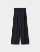 Pantalon jambe large coupe tailleur