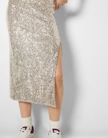 Jupe midi à paillettes