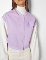 Blouson bomber varsity manches contrastantes