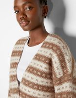 Gilet jacquard boutons