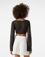 Pull tissu rustique