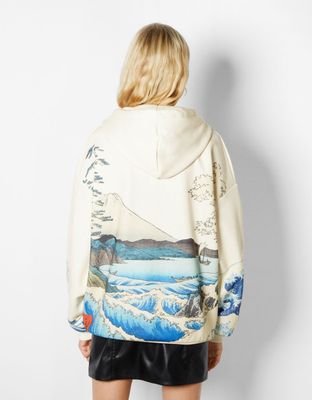 Sweat capuche imprimé Ashmolean