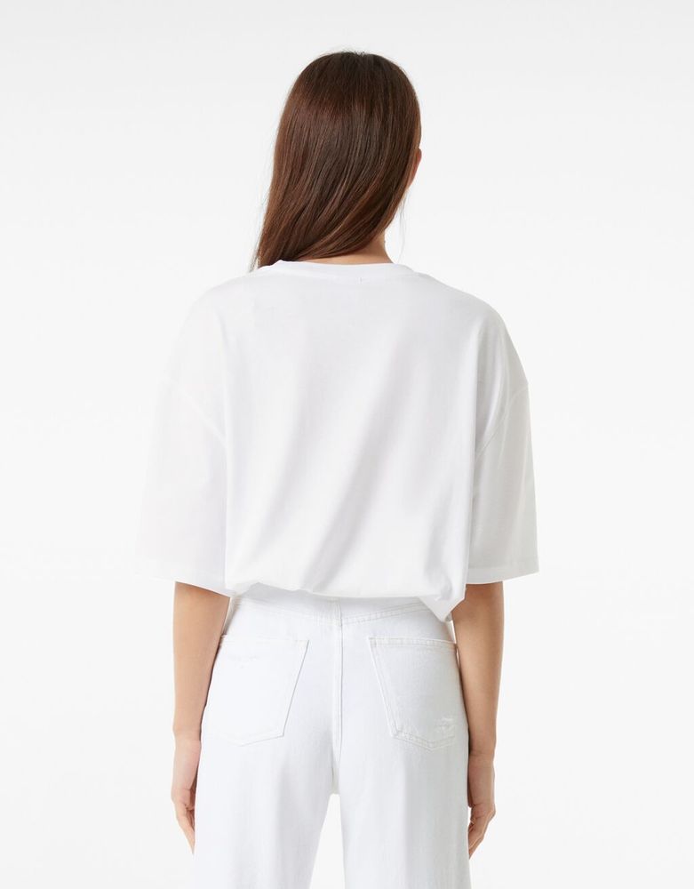 T-shirt à manches courtes oversize en coton