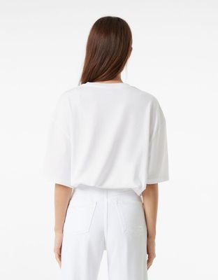 T-shirt à manches courtes oversize en coton