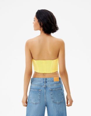 Top corset chiffon papillons