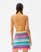 Top crochet rayures