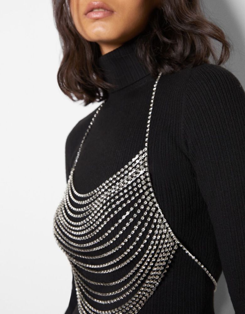 Chaîne corps strass