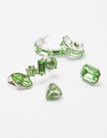 Lot 5 boucles d’oreilles ear-cuff pierres fantaisie